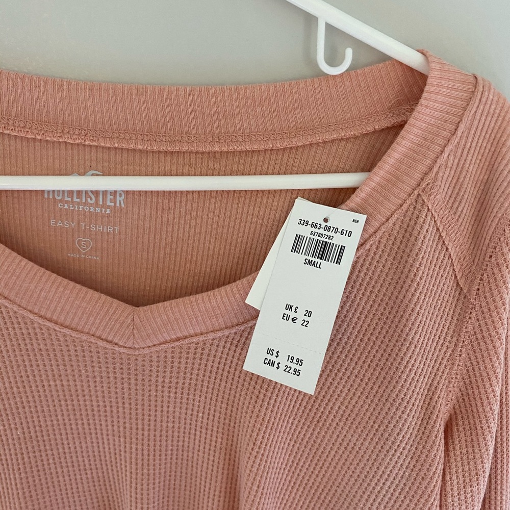 Peach Hollister long sleeve